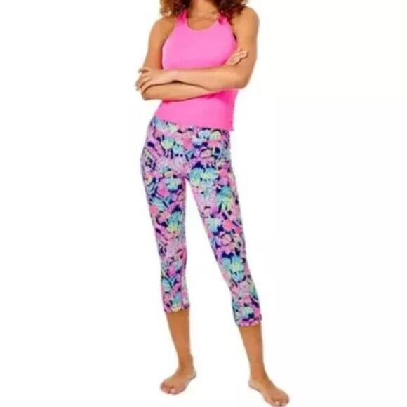 Lilly Pulitzer Oyster Bay 21” Weekender High Rise Crop Leggings XXS - Picture 5 of 11